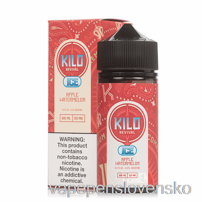 ľadové Jablko Vodný Melón - Kilo Revival - 100ml 6mg Vape Shop Bratislava